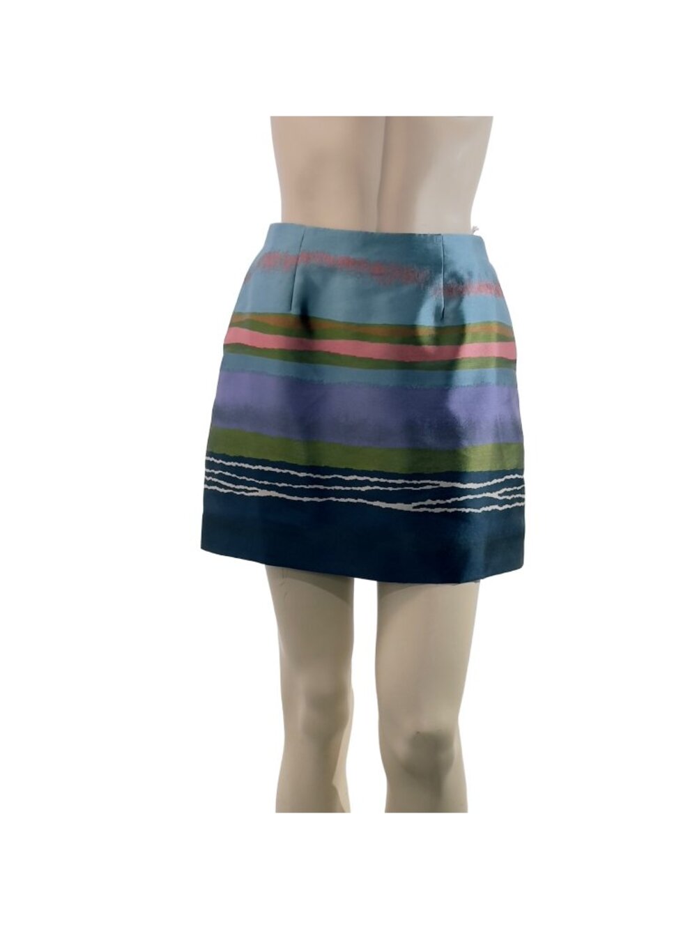 TED BAKER Womens Laken Striped Jacquard Mini Skirt Ted Size 1 US Size 4